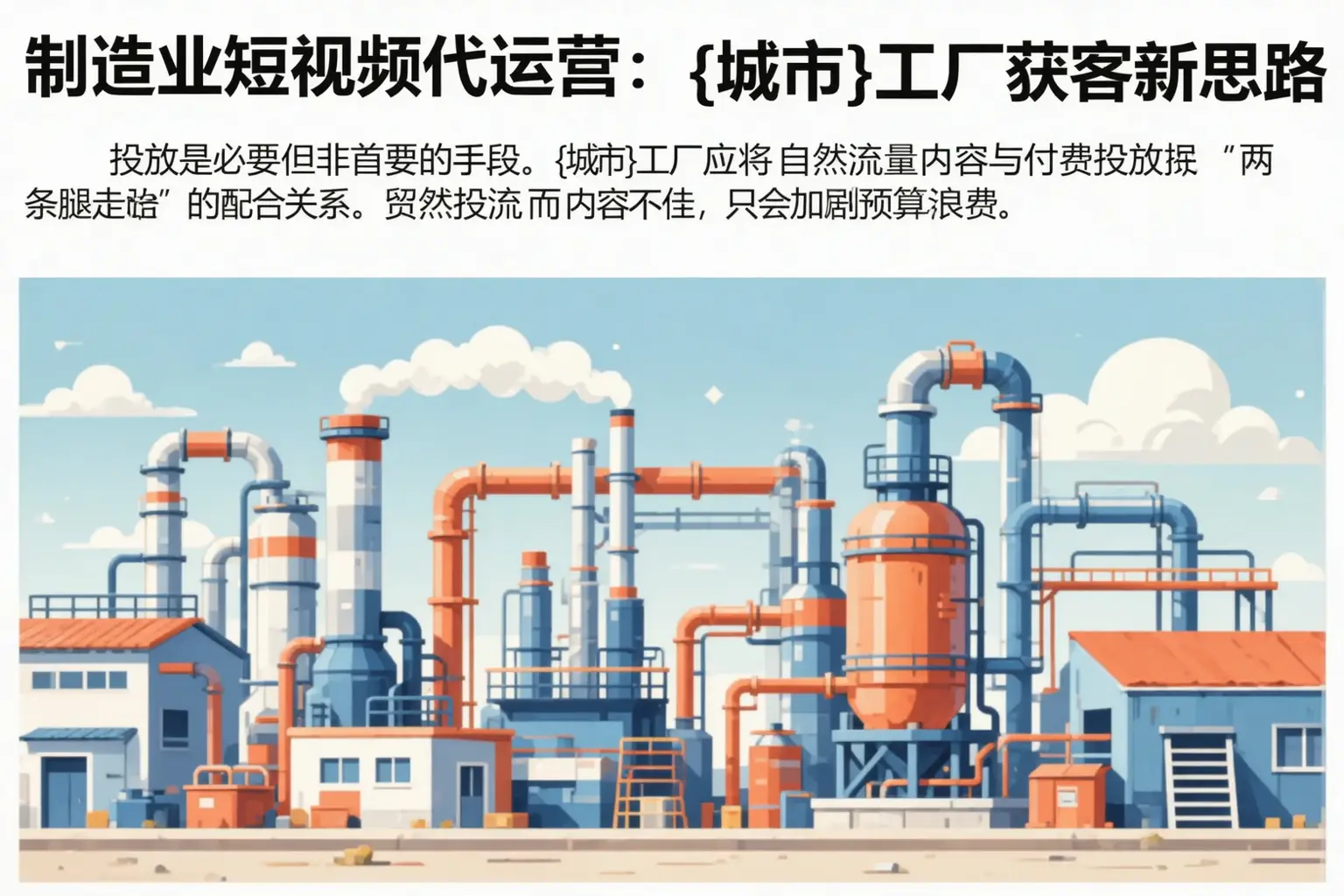 制造业短视频代运营：濮阳工厂获客新思路