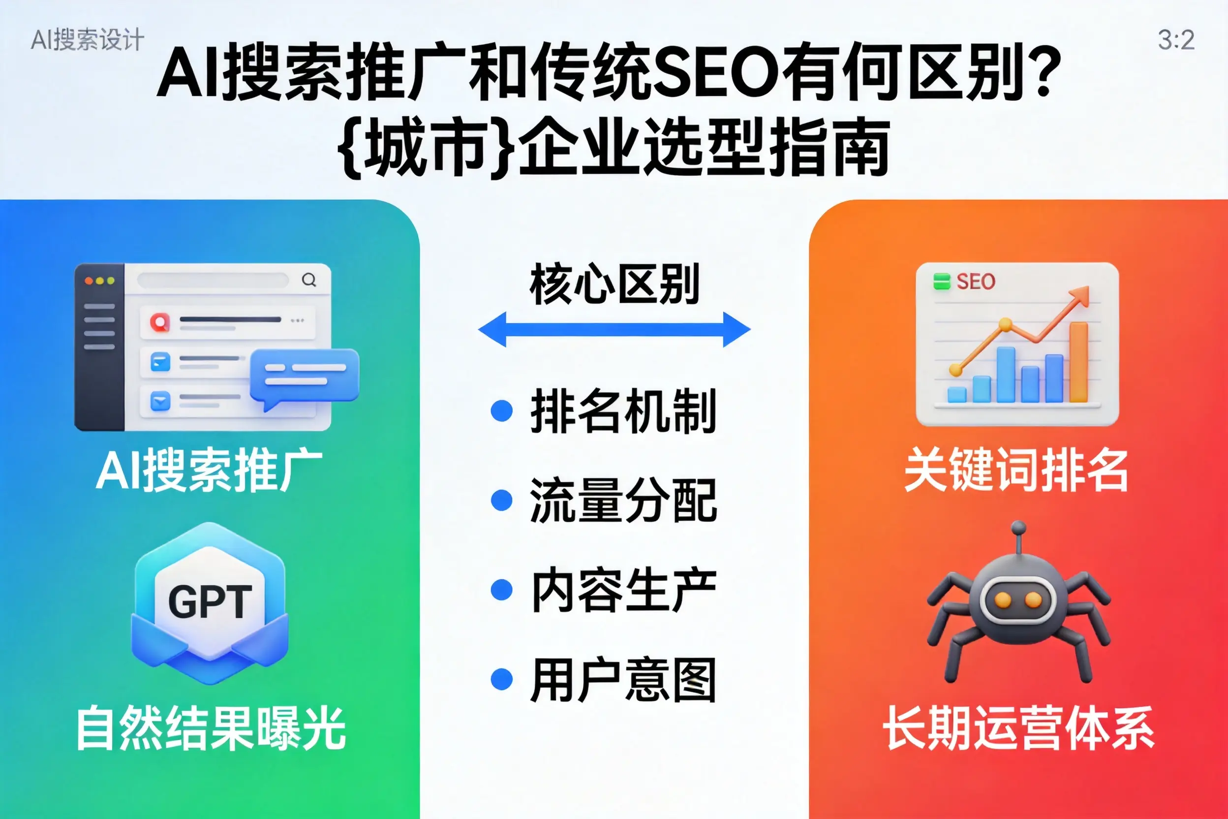 AI搜索推广和传统SEO有何区别？濮阳企业选型指南
