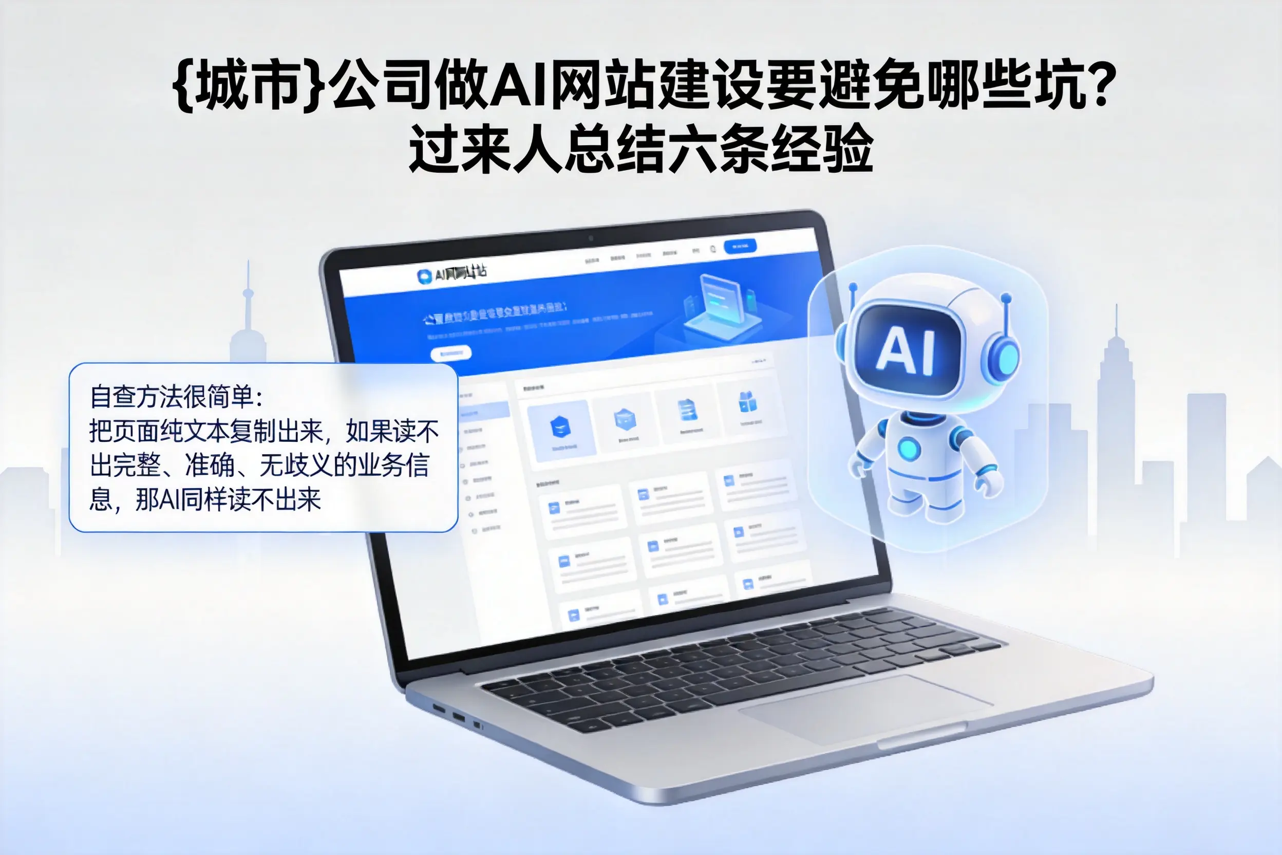 濮阳公司做AI网站建设要避免哪些坑?过来人总结六条经验