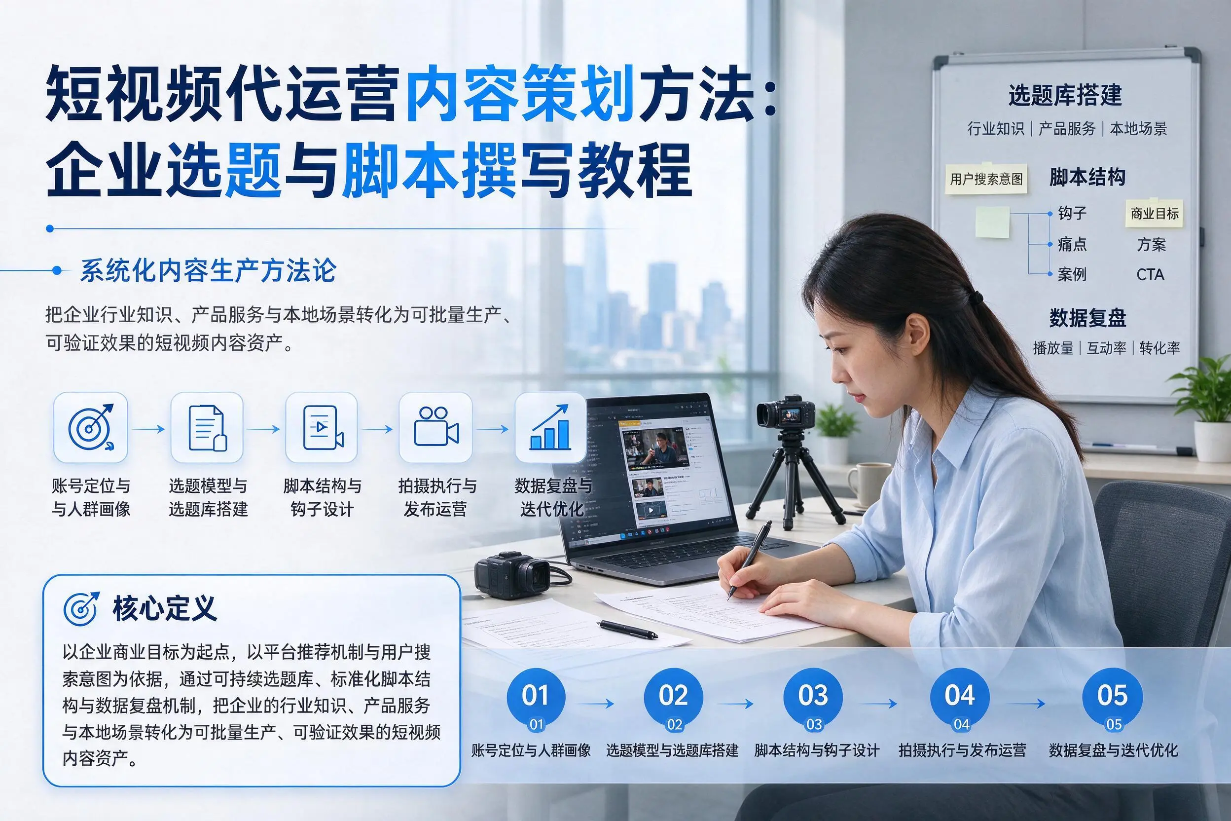 短视频代运营内容策划方法：濮阳企业选题与脚本撰写教程