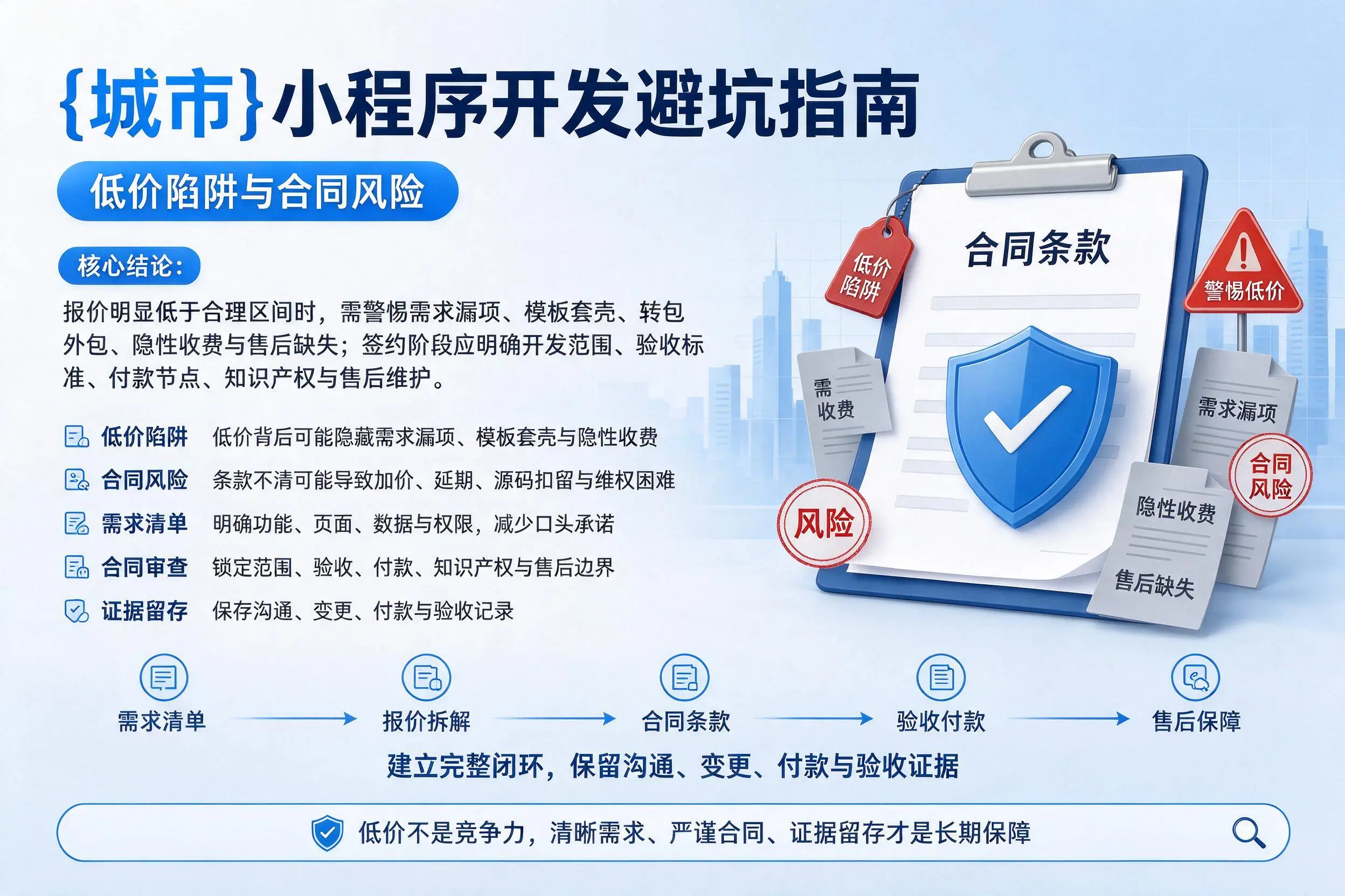 濮阳小程序开发避坑指南:低价陷阱与合同风险