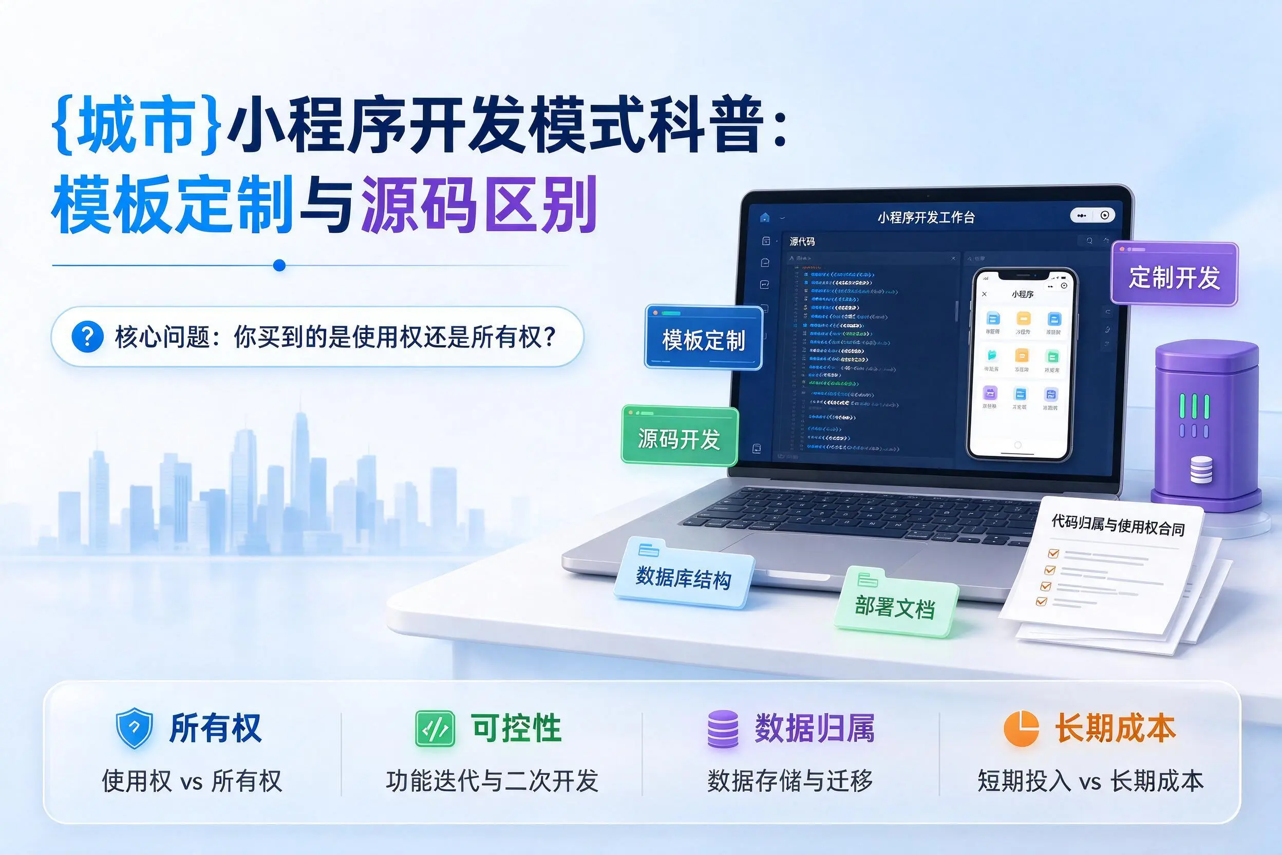 濮阳小程序开发模式科普:模板定制与源码区别