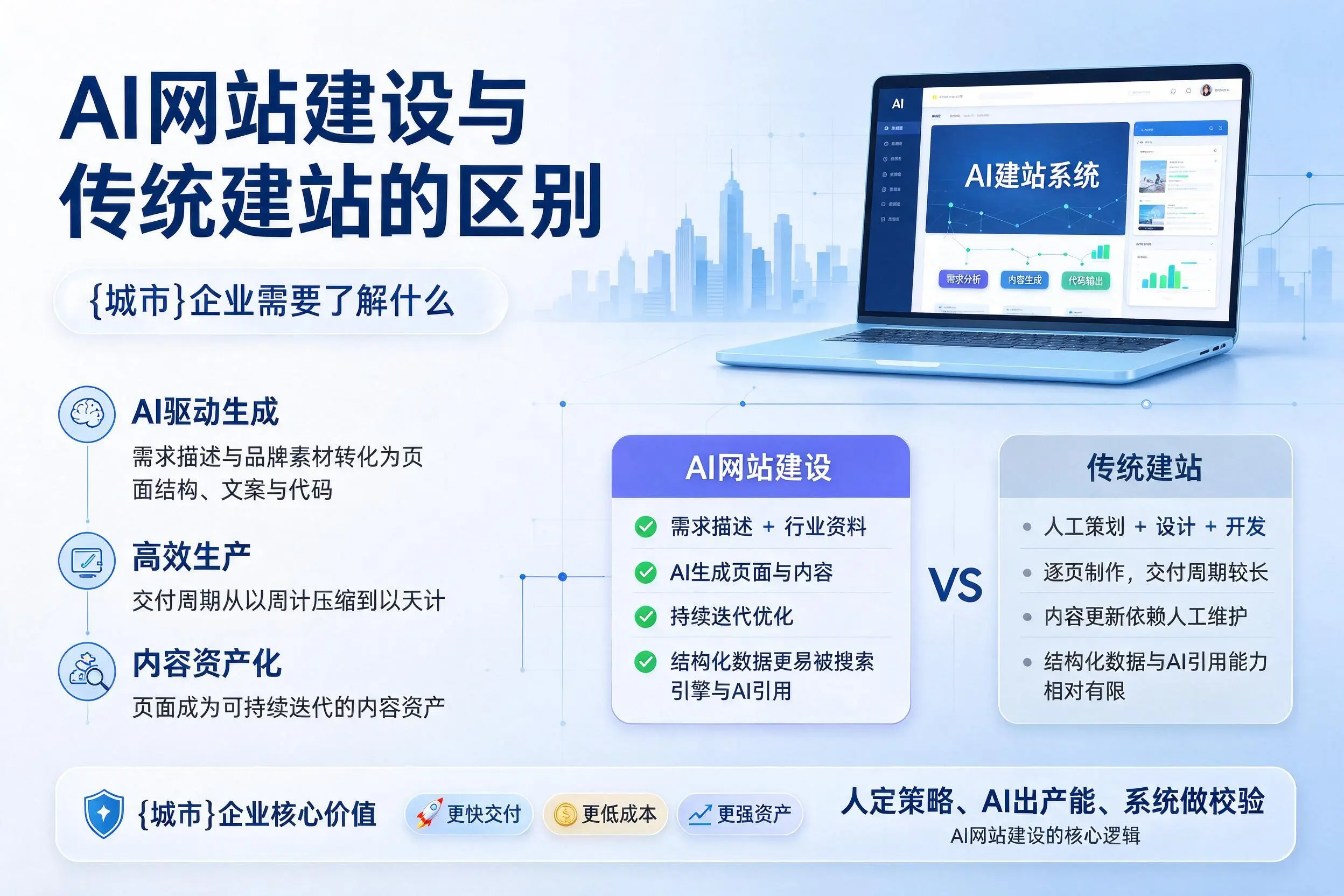 AI网站建设与传统建站的区别,濮阳企业需要了解什么