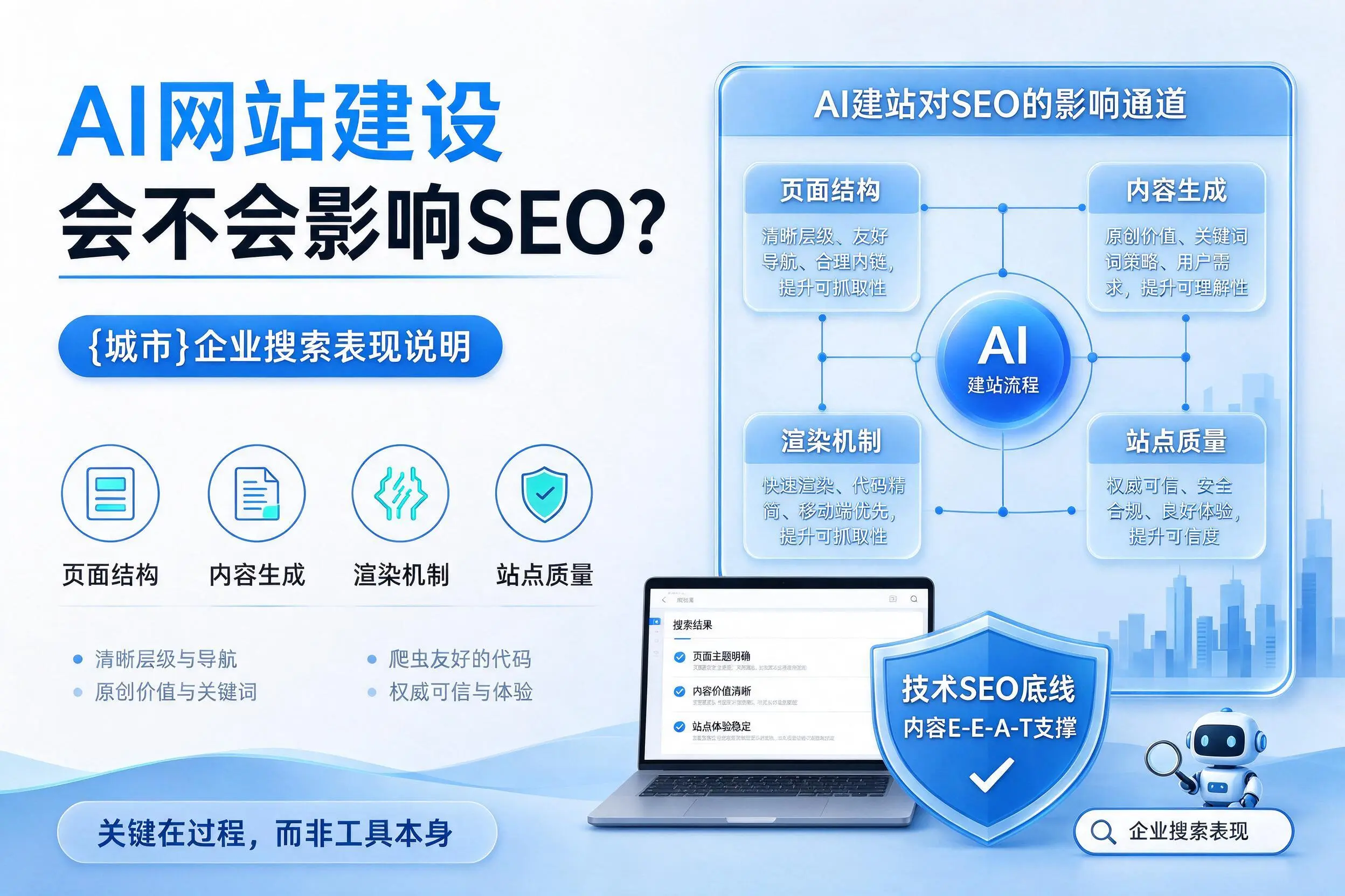 AI网站建设会不会影响SEO？濮阳企业搜索表现说明