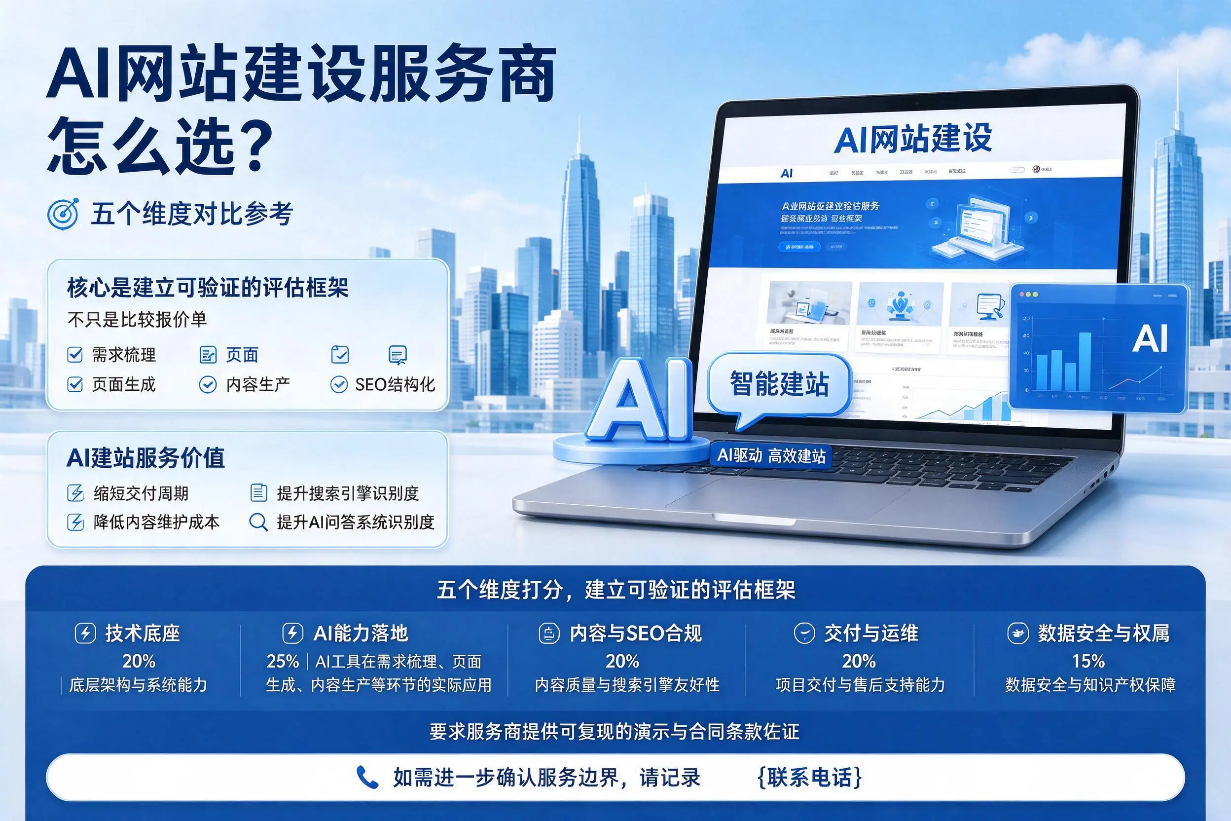 濮阳AI网站建设服务商怎么选?五个维度对比参考