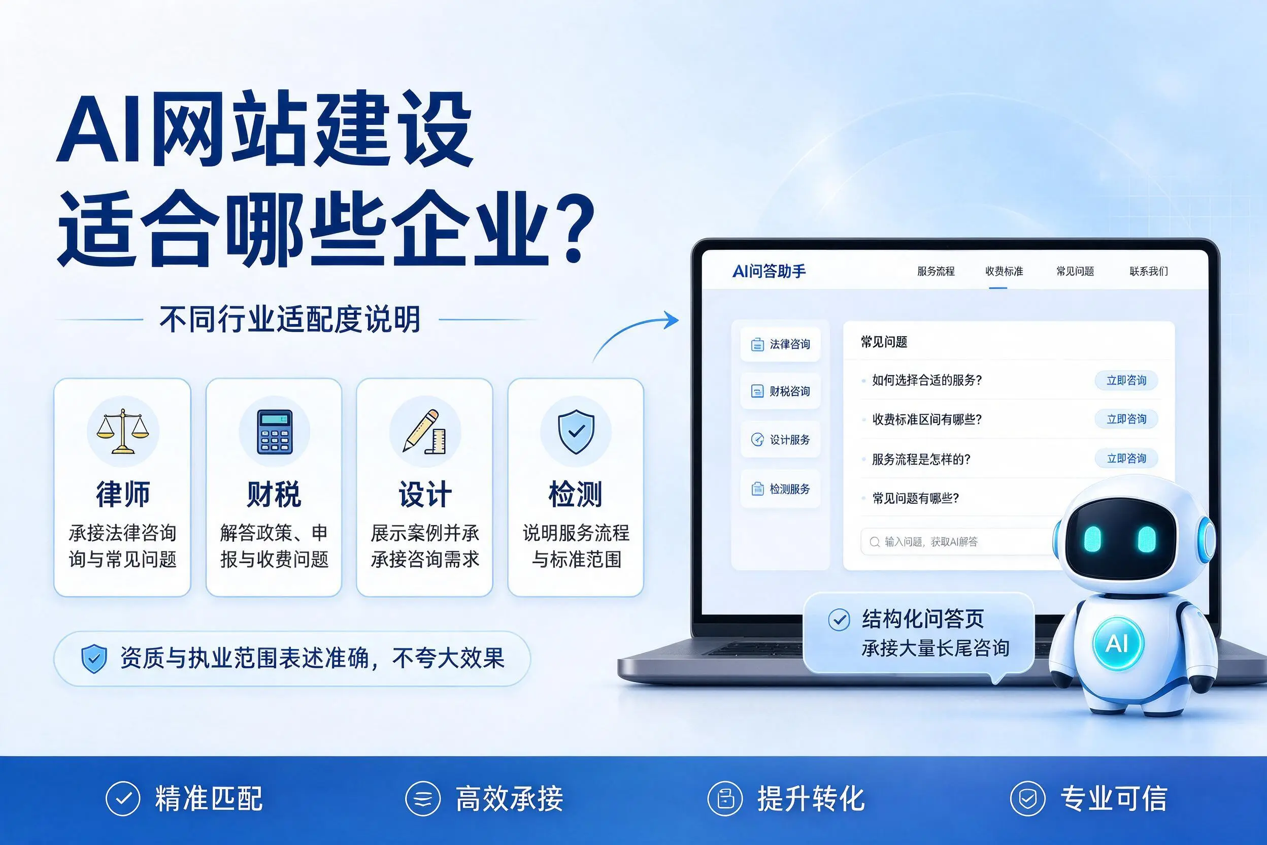 AI网站建设适合哪些企业？濮阳不同行业适配度说明