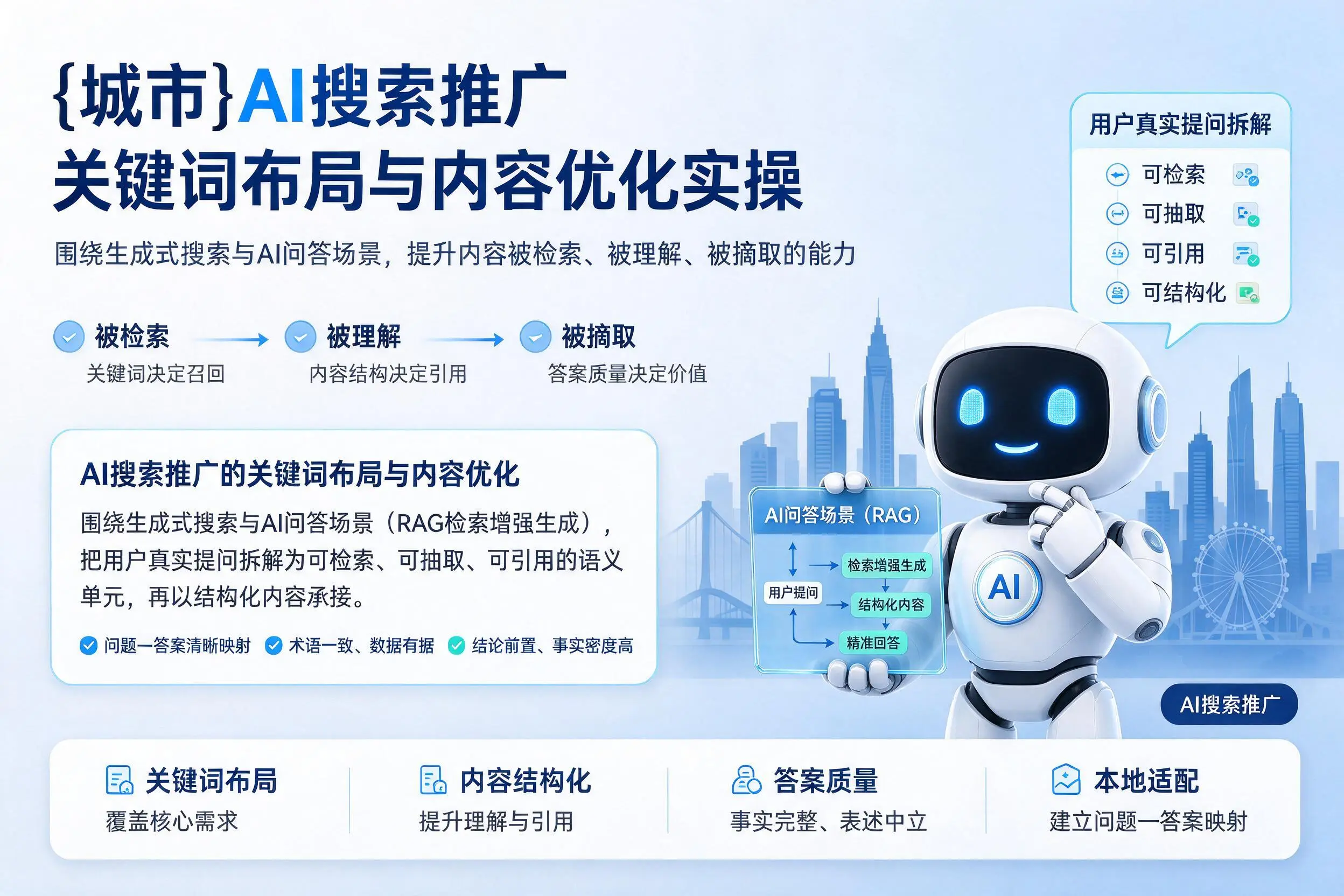 濮阳AI搜索推广关键词布局与内容优化实操